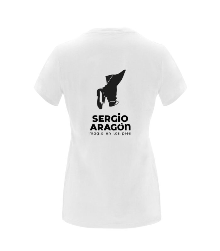 Camiseta blanca de algodón para chica "Sergio Aragón"